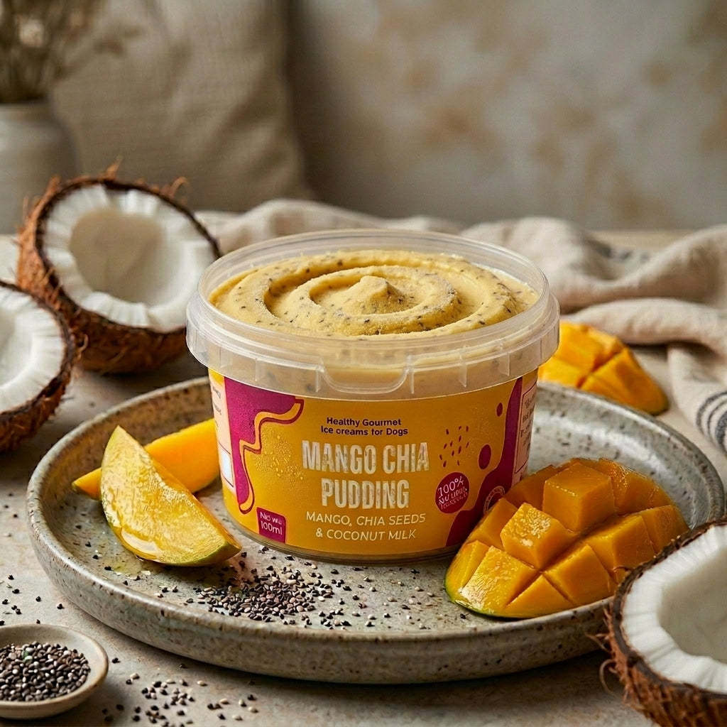 Mango Chia Pudding Dairy Free Icecream