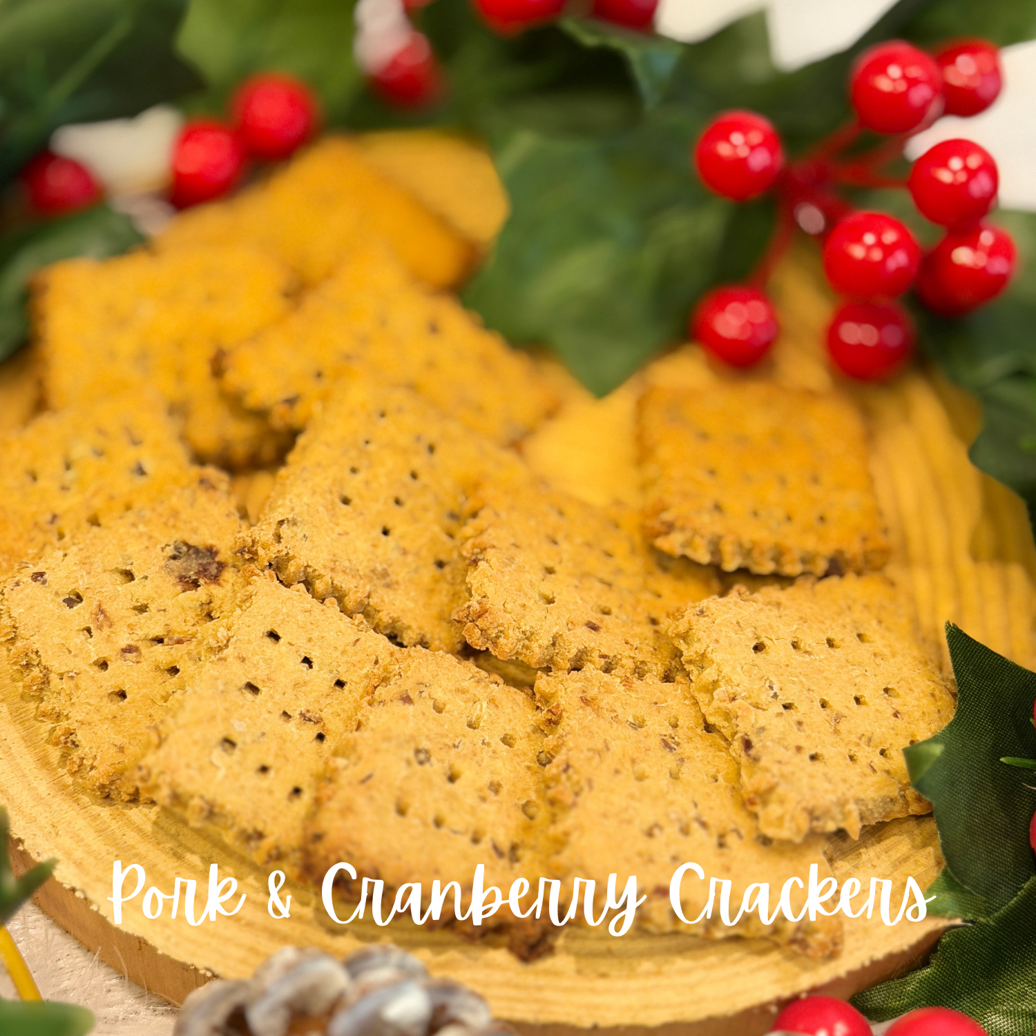 Pork & Cranberry Crackers - Woofmas 2025